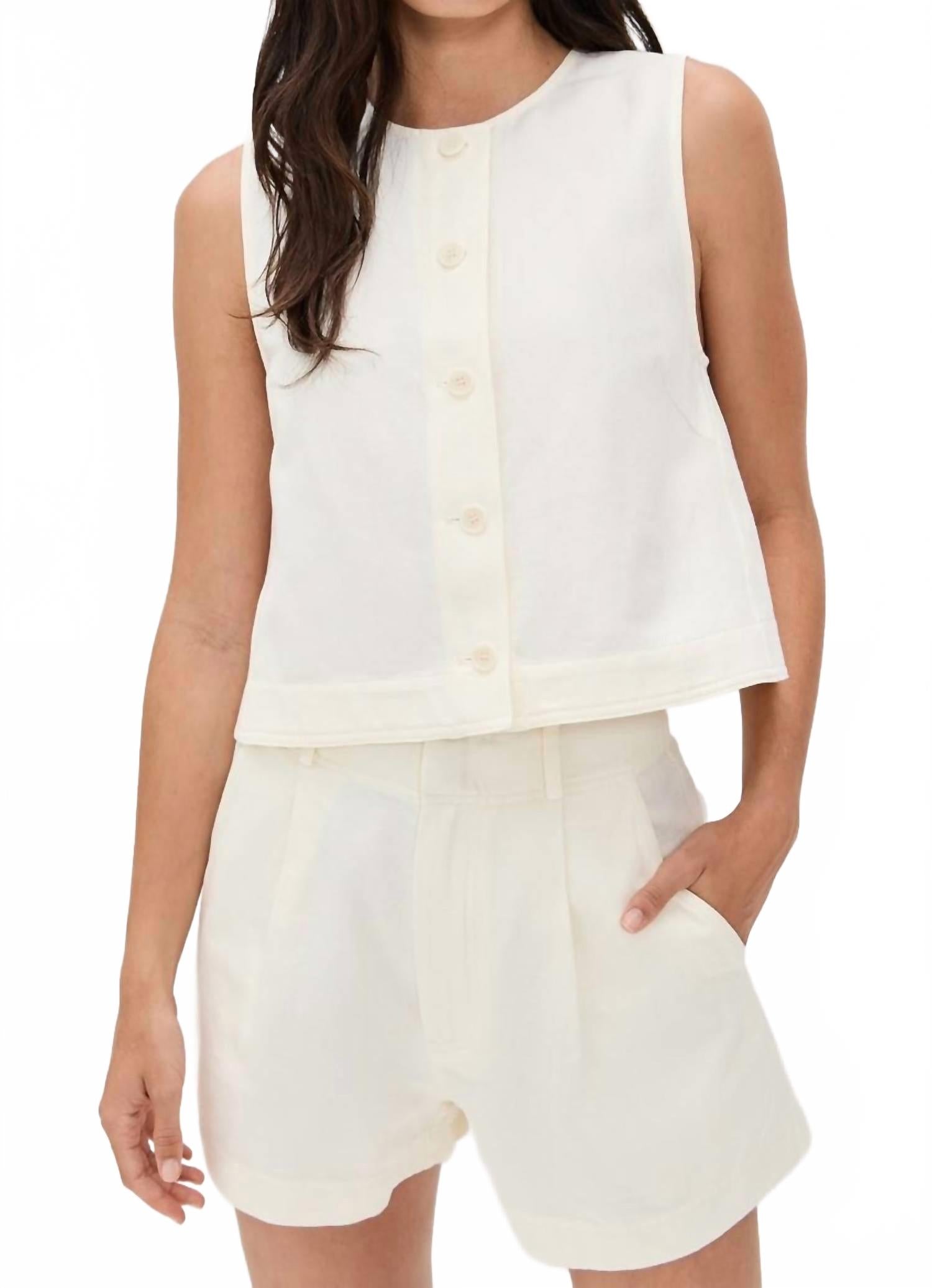 APIECE APART Майка с годетами кремового цвета
APIECE APART Майка с годетами кремового цвета