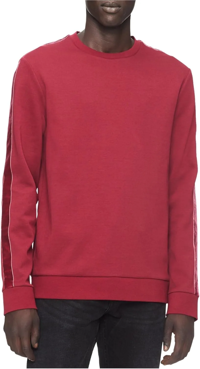 Calvin Klein мужской свитер с бархатными полосками на рукавах
Calvin Klein мужской свитер с бархатными полосками на рукавах