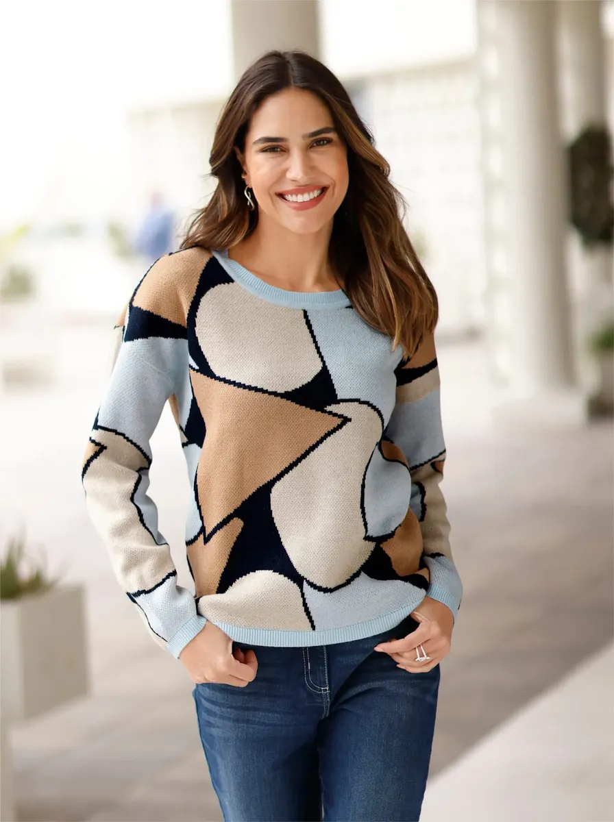 Жаккардовый свитер Classic Basics "Пуловер", цвет Camel-Hellblau-Gemustert
Жаккардовый свитер Classic Basics "Пуловер", цвет Camel-Hellblau-Gemustert