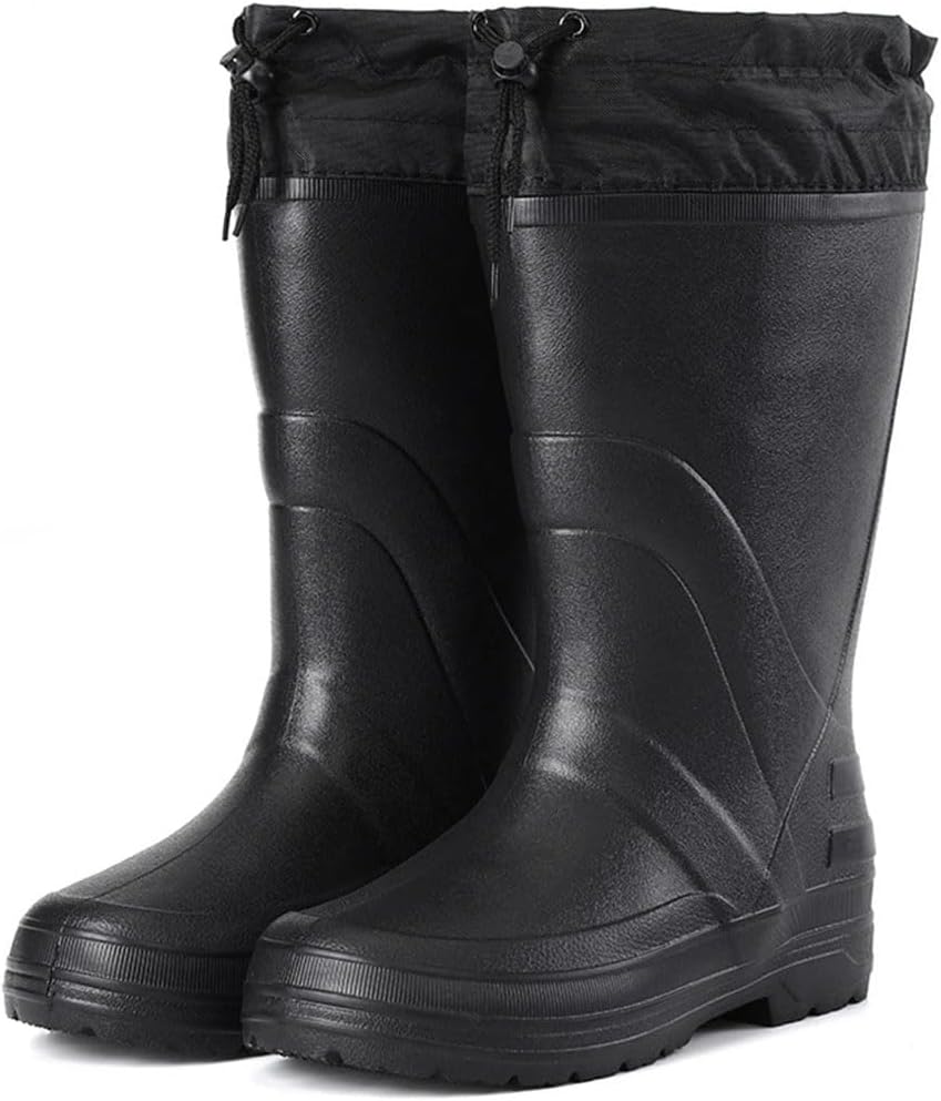 Мужские непромокаемые резиновые сапоги с противоскользящей подошвой, зимние теплые водонепроницаемые ботинки для мужчин Generic, черный
Мужские непромокаемые резиновые сапоги с противоскользящей подошвой, зимние теплые водонепроницаемые ботинки для мужчин Generic, черный