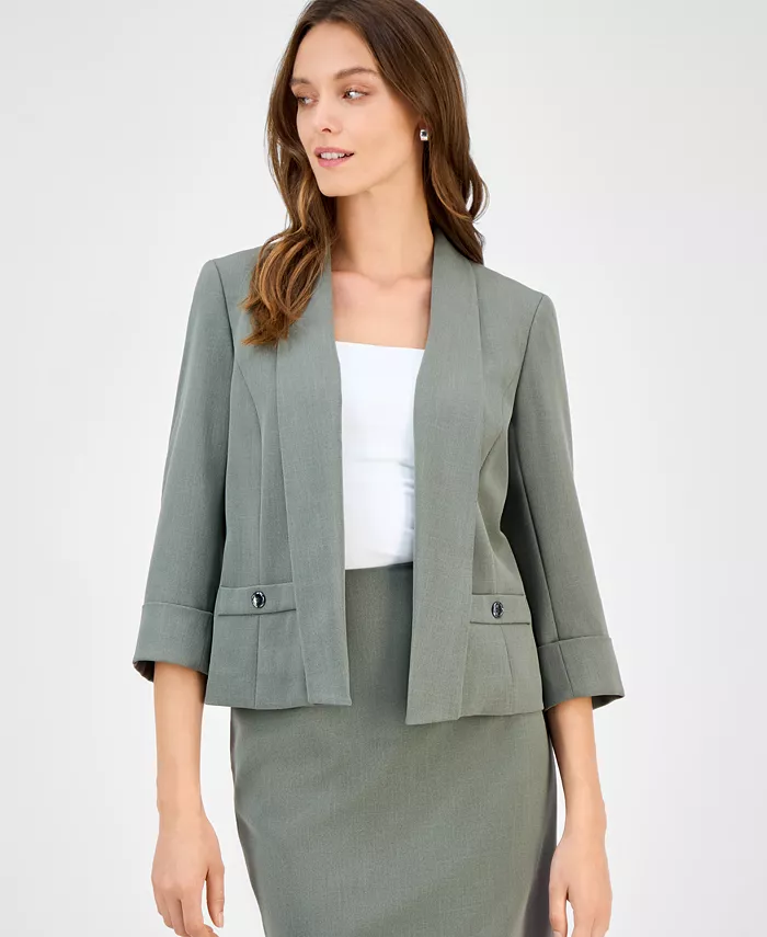 Женский жакет с шалью и рукавом 3/4, Regular & Petite Kasper, зеленый
Женский жакет с шалью и рукавом 3/4, Regular & Petite Kasper, зеленый