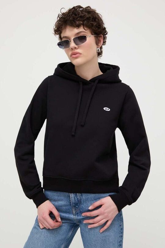 Хлопковая толстовка Diesel, черный
Хлопковая толстовка Diesel, черный