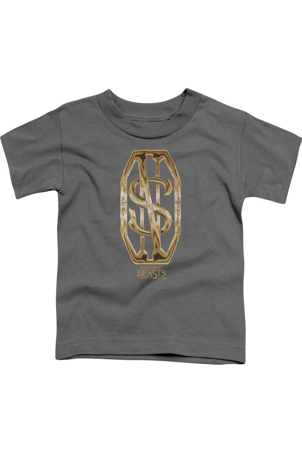 Фантастические твари: Футболка с монограммой Скамандера детская с коротким рукавом Gildan, Charcoal 
Фантастические твари: Футболка с монограммой Скамандера детская с коротким рукавом Gildan, Charcoal