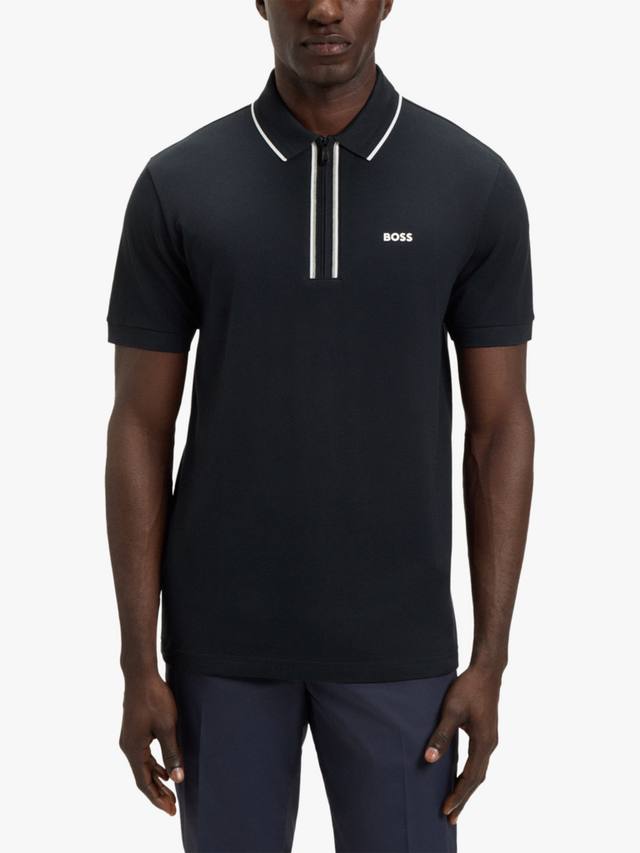 BOSS хлопковая поло с коротким рукавом и молнией HUGO BOSS, Dark Blue
BOSS хлопковая поло с коротким рукавом и молнией HUGO BOSS, Dark Blue