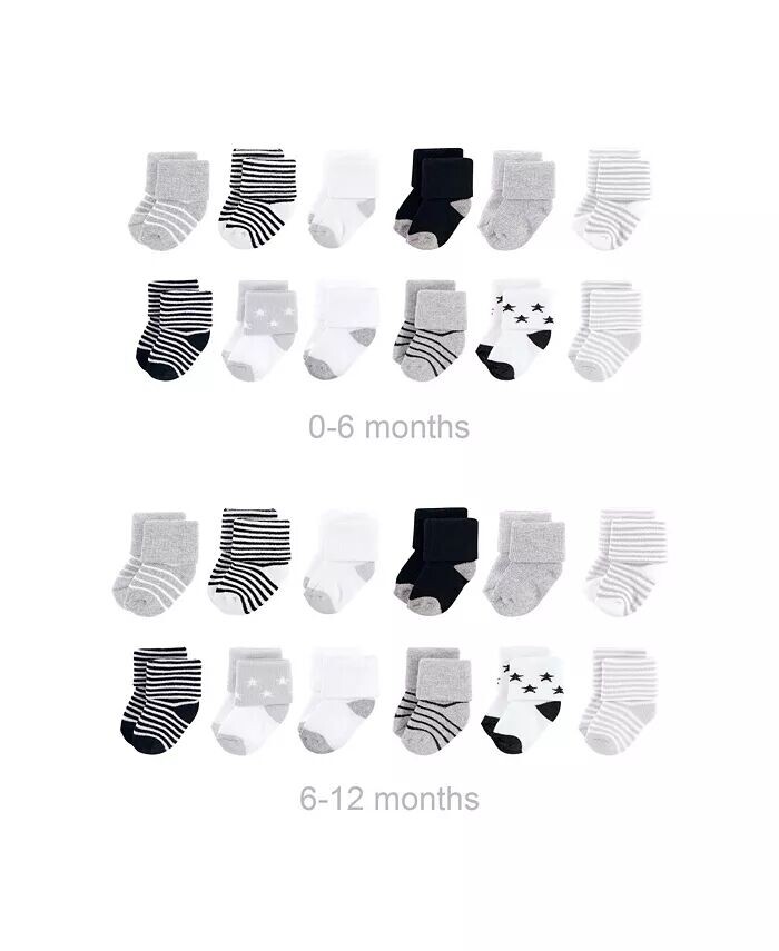 Хлопковые махровые носки унисекс для маленьких мальчиков Baby Grow with Me, серые и черные звезды, 0–6 и 6–12 месяцев Hudson Baby, черный
Хлопковые махровые носки унисекс для маленьких мальчиков Baby Grow with Me, серые и черные звезды, 0–6 и 6–12 месяцев Hudson Baby, черный