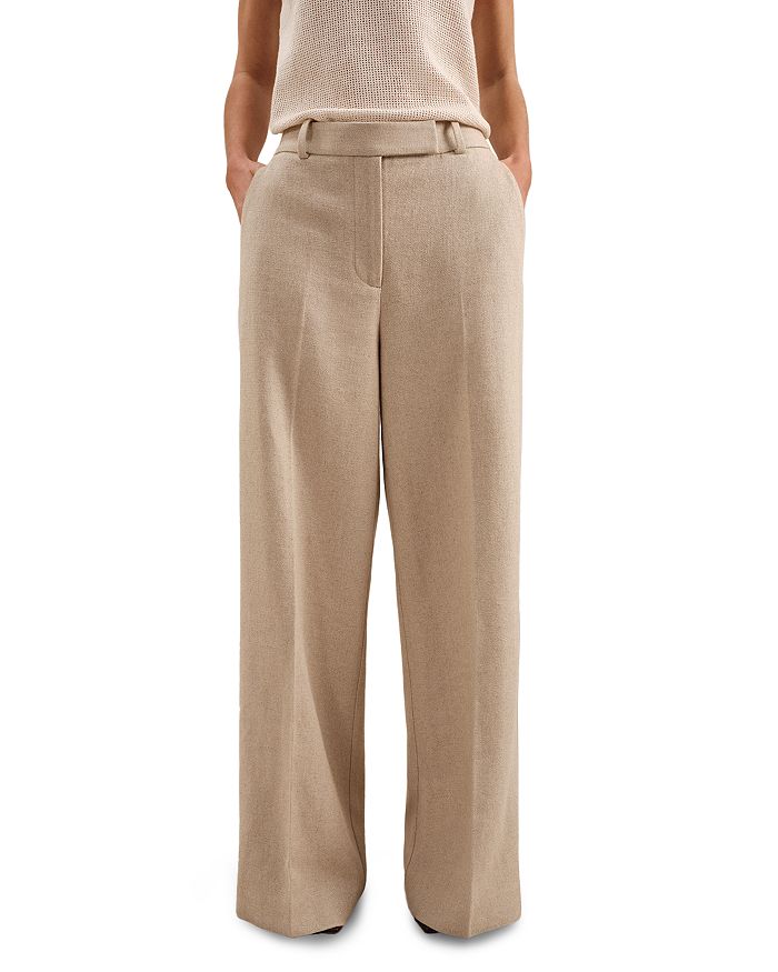 Брюки Petites Devon с широкими штанинами REISS, коричневый/бежевый
Брюки Petites Devon с широкими штанинами REISS, коричневый/бежевый