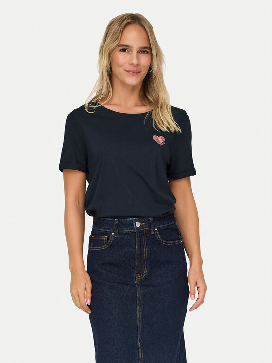 Футболка regular fit Kita 15244714 Only, синий 
Футболка regular fit Kita 15244714 Only, синий