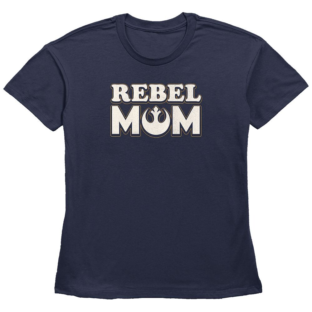 Женская футболка базового кроя с рисунком Star Wars Rebel Mom Licensed Character, темно-синий
Женская футболка базового кроя с рисунком Star Wars Rebel Mom Licensed Character, темно-синий