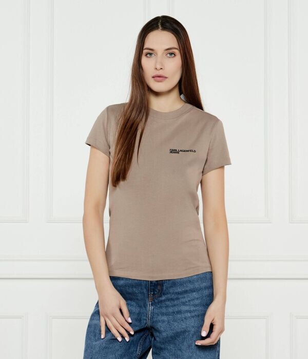 Футболка женская Karl Lagerfeld Jeans из органического хлопка, бежевый
Футболка женская Karl Lagerfeld Jeans из органического хлопка, бежевый