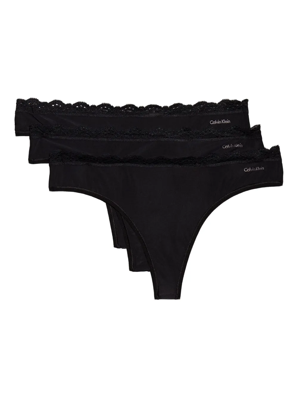 Трусы-стринги с кружевной отделкой (набор из трех штук) Calvin Klein Underwear, черный
Трусы-стринги с кружевной отделкой (набор из трех штук) Calvin Klein Underwear, черный