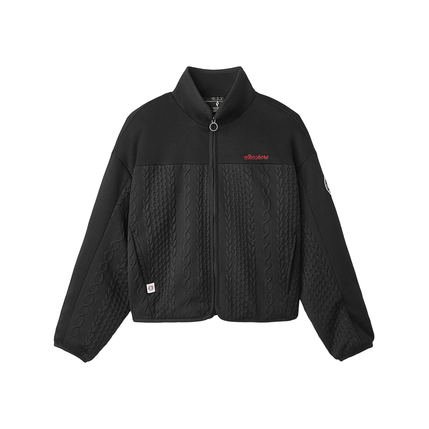 Skechers Двусторонняя жаккардовый пуховик для женщин Угольно-черный, Carbon Black/0018
Skechers Двусторонняя жаккардовый пуховик для женщин Угольно-черный, Carbon Black/0018