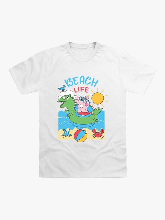 Футболка Brand Threads Kids' George Beach Life Peppa Pig, White/Multi
Футболка Brand Threads Kids' George Beach Life Peppa Pig, White/Multi