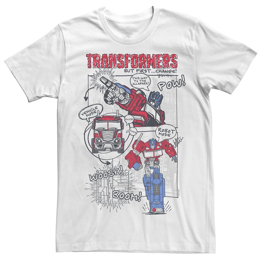 Мужская футболка Transformers Optimus Prime Transformation с комиксами Licensed Character, белый
Мужская футболка Transformers Optimus Prime Transformation с комиксами Licensed Character, белый