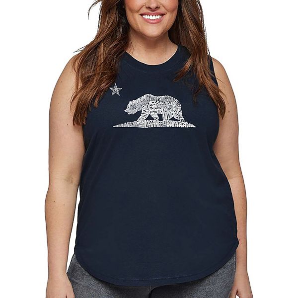 Женский топ plus size с принтом California Bear La Pop Art, Navy
Женский топ plus size с принтом California Bear La Pop Art, Navy