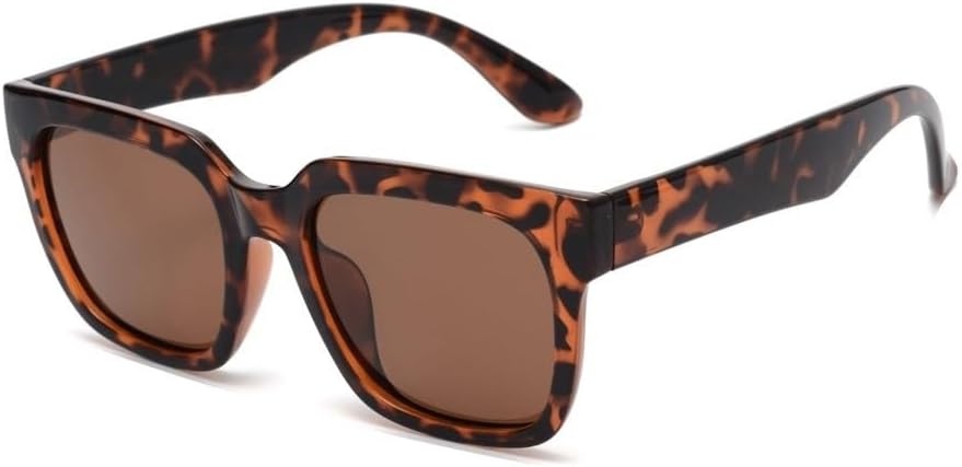 Квадратные большие поляризованные солнцезащитные очки для женщин в винтажном стиле, черепаховая оправа, увеличенного размера, защита от ультрафиолета UV400 WNCKSQ, Brown
Квадратные большие поляризованные солнцезащитные очки для женщин в винтажном стиле, черепаховая оправа, увеличенного размера, защита от ультрафиолета UV400 WNCKSQ, Brown