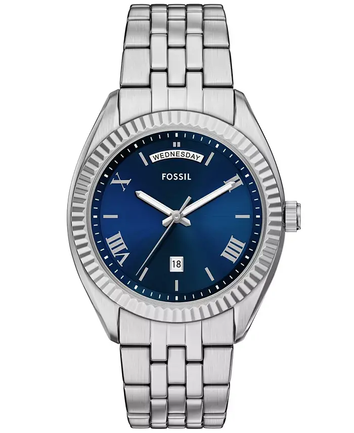 Мужские часы Campbell Three-Hand Day-Date из нержавеющей стали, 42 мм Fossil
Мужские часы Campbell Three-Hand Day-Date из нержавеющей стали, 42 мм Fossil