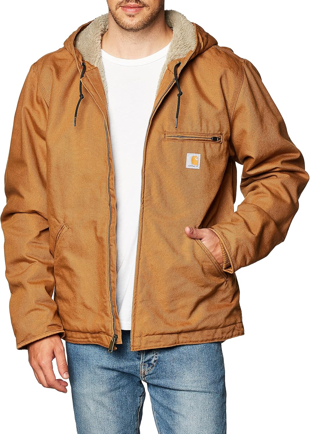 Куртка Carhartt мужская Relaxed Fit, утепленная Sherpa, из ткани Washed Duck, Carhartt Brown
Куртка Carhartt мужская Relaxed Fit, утепленная Sherpa, из ткани Washed Duck, Carhartt Brown