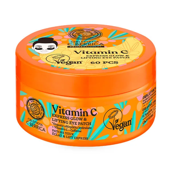 Патчи для контура глаз Vitamin C Express Glow & Lifting Eye Patch Oblepikha, 60 UD
Патчи для контура глаз Vitamin C Express Glow & Lifting Eye Patch Oblepikha, 60 UD