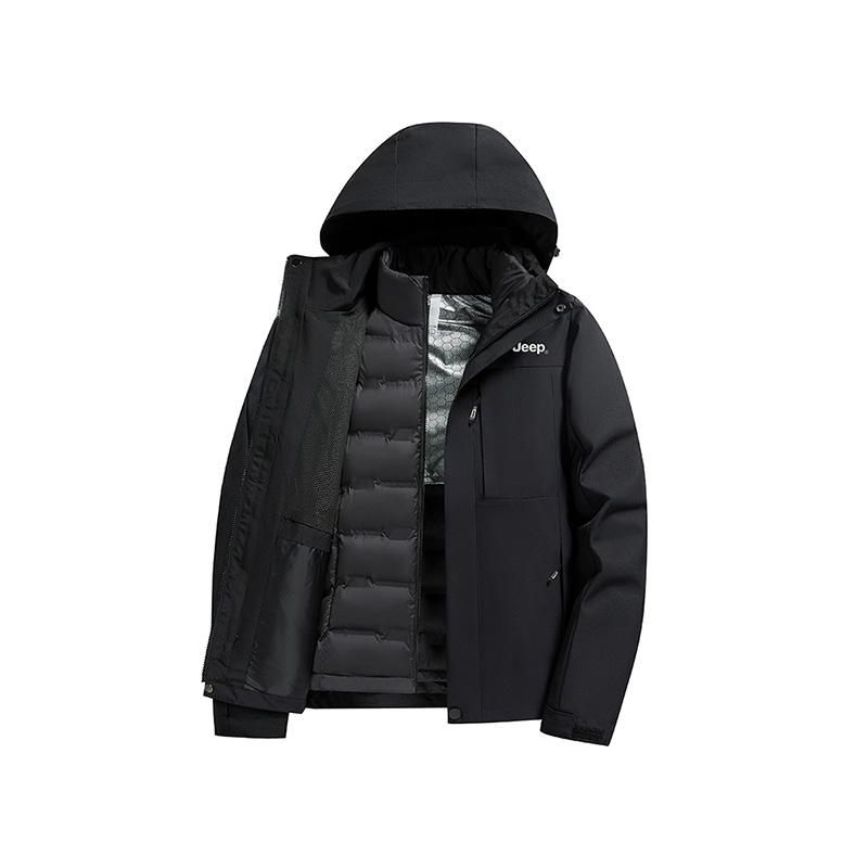 Jeep Городская куртка для отдыха унисекс, Black (90 Fill Power White Duck Down Liner+Hard Shell Windbreaker Jacket Two-Piece Set)
Jeep Городская куртка для отдыха унисекс, Black (90 Fill Power White Duck Down Liner+Hard Shell Windbreaker Jacket Two-Piece Set)