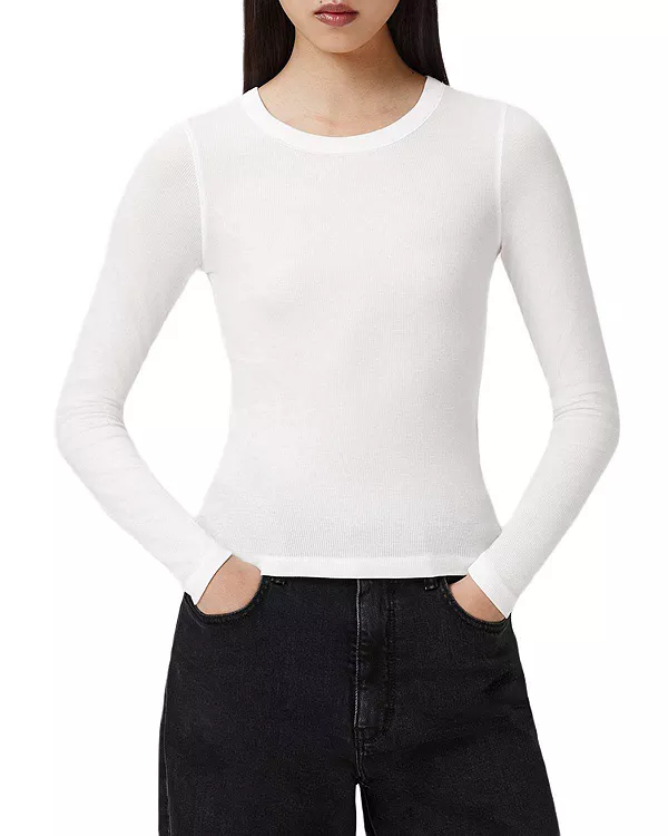 Топ с круглым вырезом Rina Allsaints, белый
Топ с круглым вырезом Rina Allsaints, белый