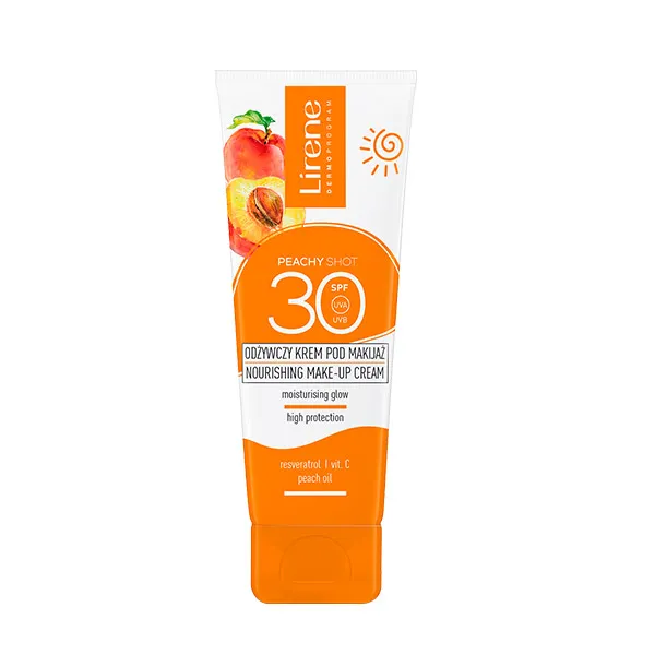 Крем для лица под макияж Peachy Shot Spf 30 Lirene, 50 ml
Крем для лица под макияж Peachy Shot Spf 30 Lirene, 50 ml