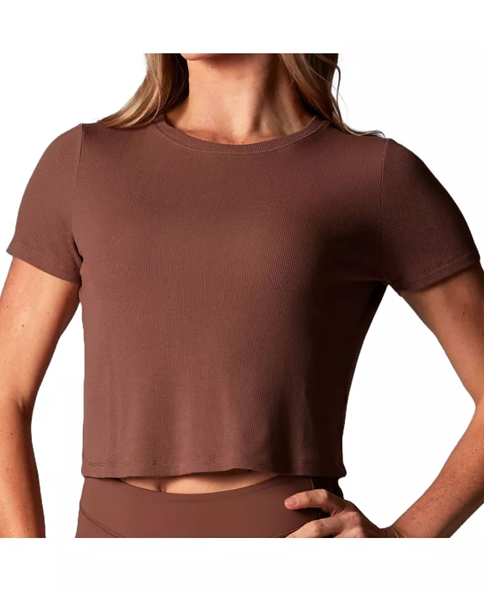 Женская ребристая футболка Tavi, коричневый
Женская ребристая футболка Tavi, коричневый