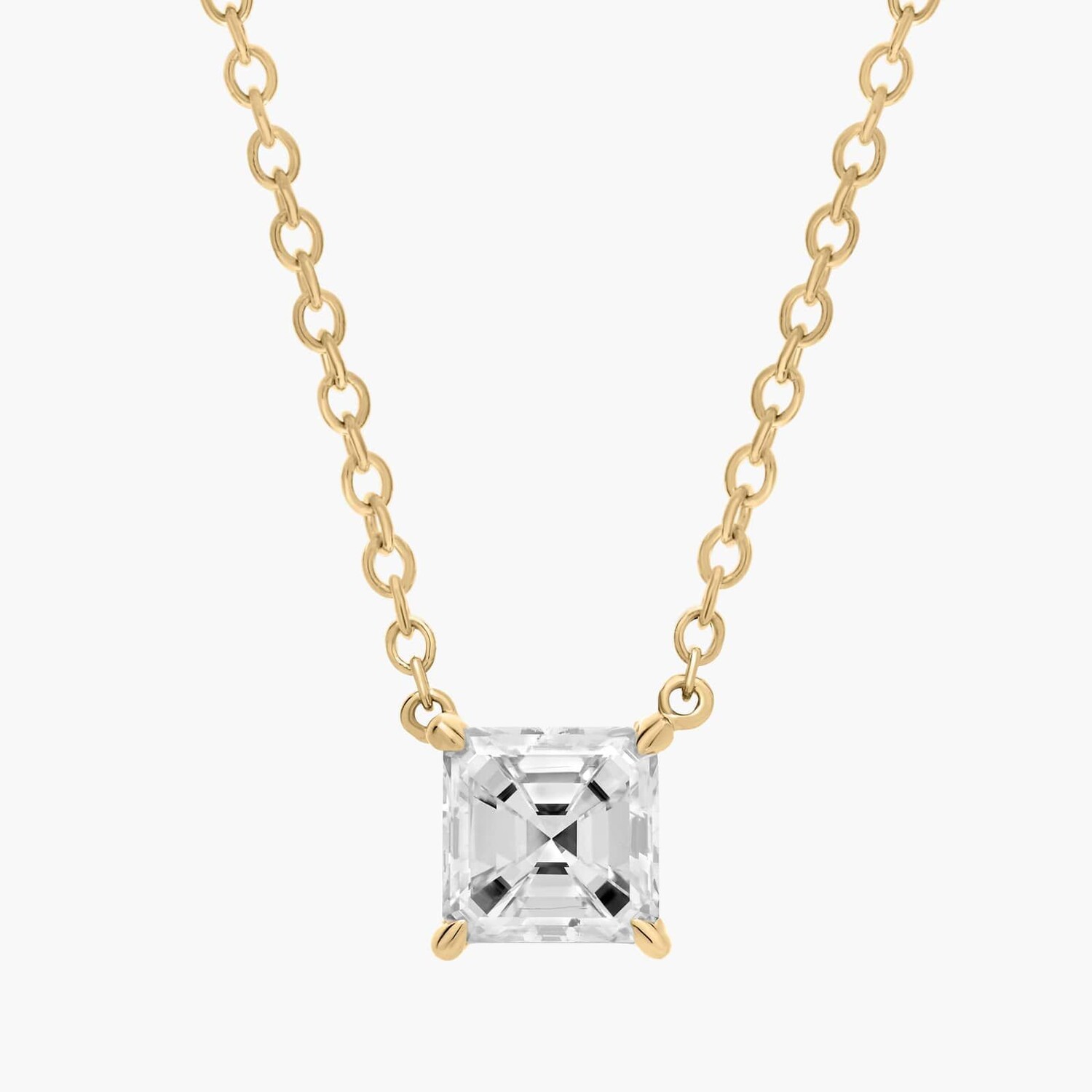 Подвеска-солитер с выращенным в лаборатории бриллиантом Asscher Cut из 14-каратного желтого золота (3/4 карата, двойной цвет - FG / VS2-SI1) Blue Nile
Подвеска-солитер с выращенным в лаборатории бриллиантом Asscher Cut из 14-каратного желтого золота (3/4 карата, двойной цвет - FG / VS2-SI1) Blue Nile