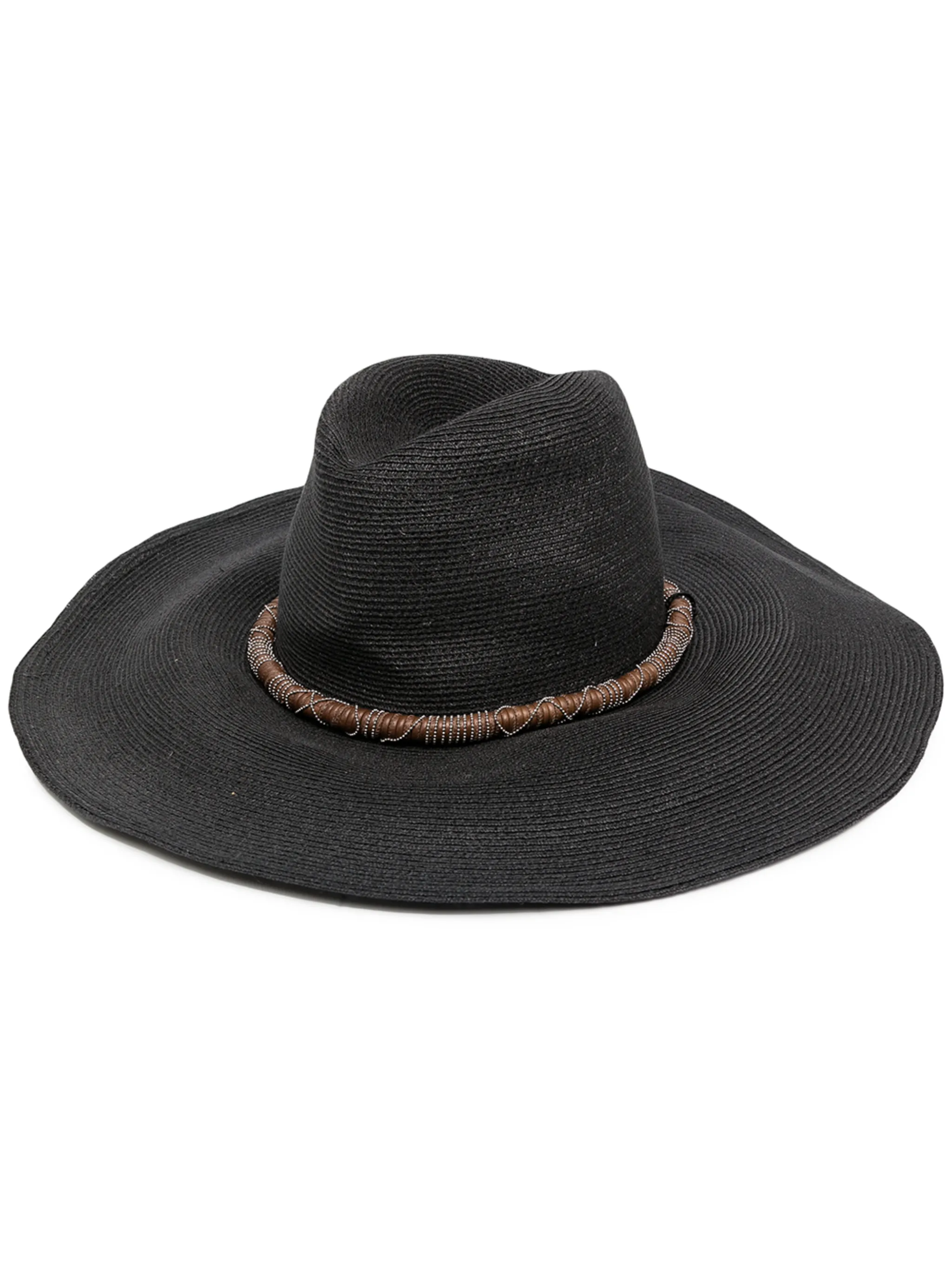 Широкополая шляпа-федора с декором Monili Brunello Cucinelli, черный
Широкополая шляпа-федора с декором Monili Brunello Cucinelli, черный