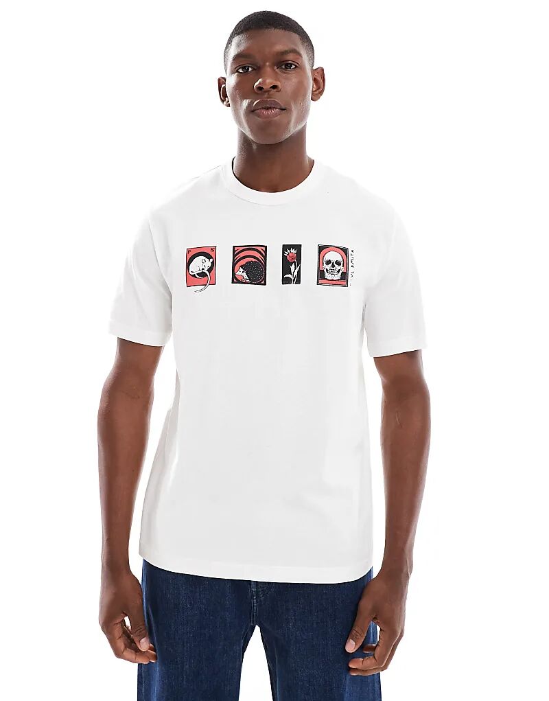 Футболка PS Paul Smith прямого кроя с логотипом ежа белого цвета
Футболка PS Paul Smith прямого кроя с логотипом ежа белого цвета