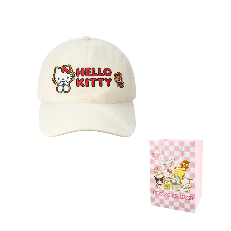 Sanrio Хлопковая бейсболка Hello Kitty унисекс, Hello Kitty Beige Baseball Cap
Sanrio Хлопковая бейсболка Hello Kitty унисекс, Hello Kitty Beige Baseball Cap