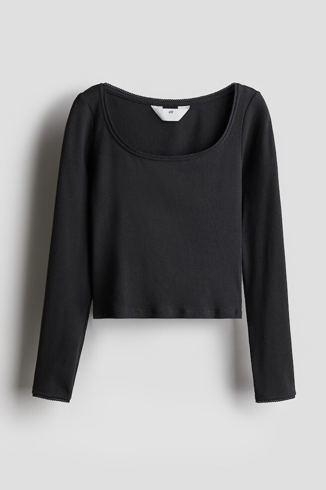 Рубашка в рубчик с отделкой пико H&M, серый
Рубашка в рубчик с отделкой пико H&M, серый