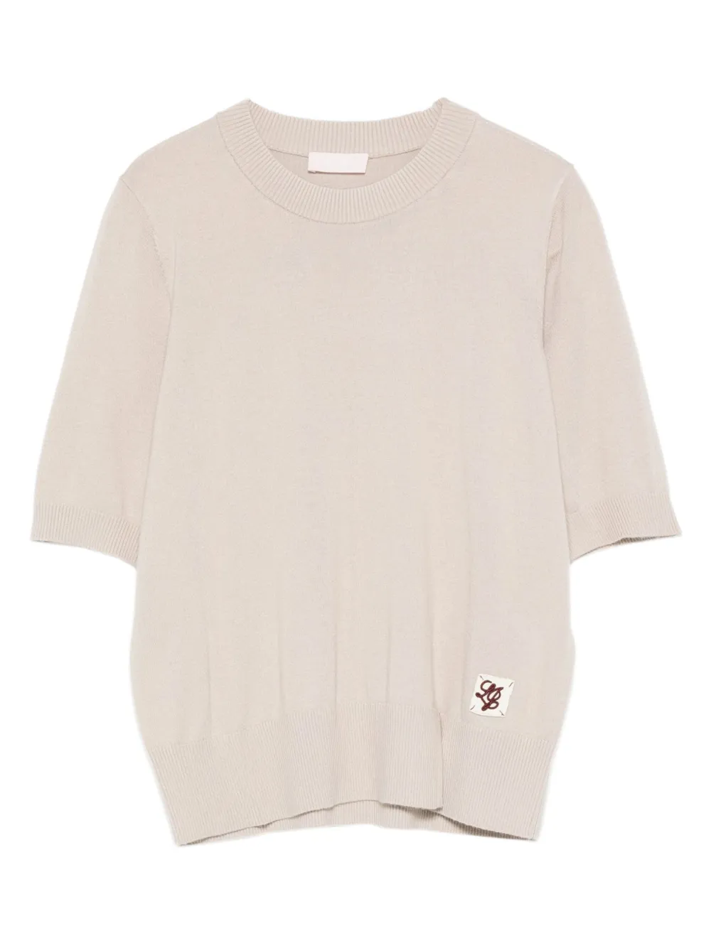 Свитер с короткими рукавами и нашивкой-логотипом LIU JO, нейтральный
Свитер с короткими рукавами и нашивкой-логотипом LIU JO, нейтральный