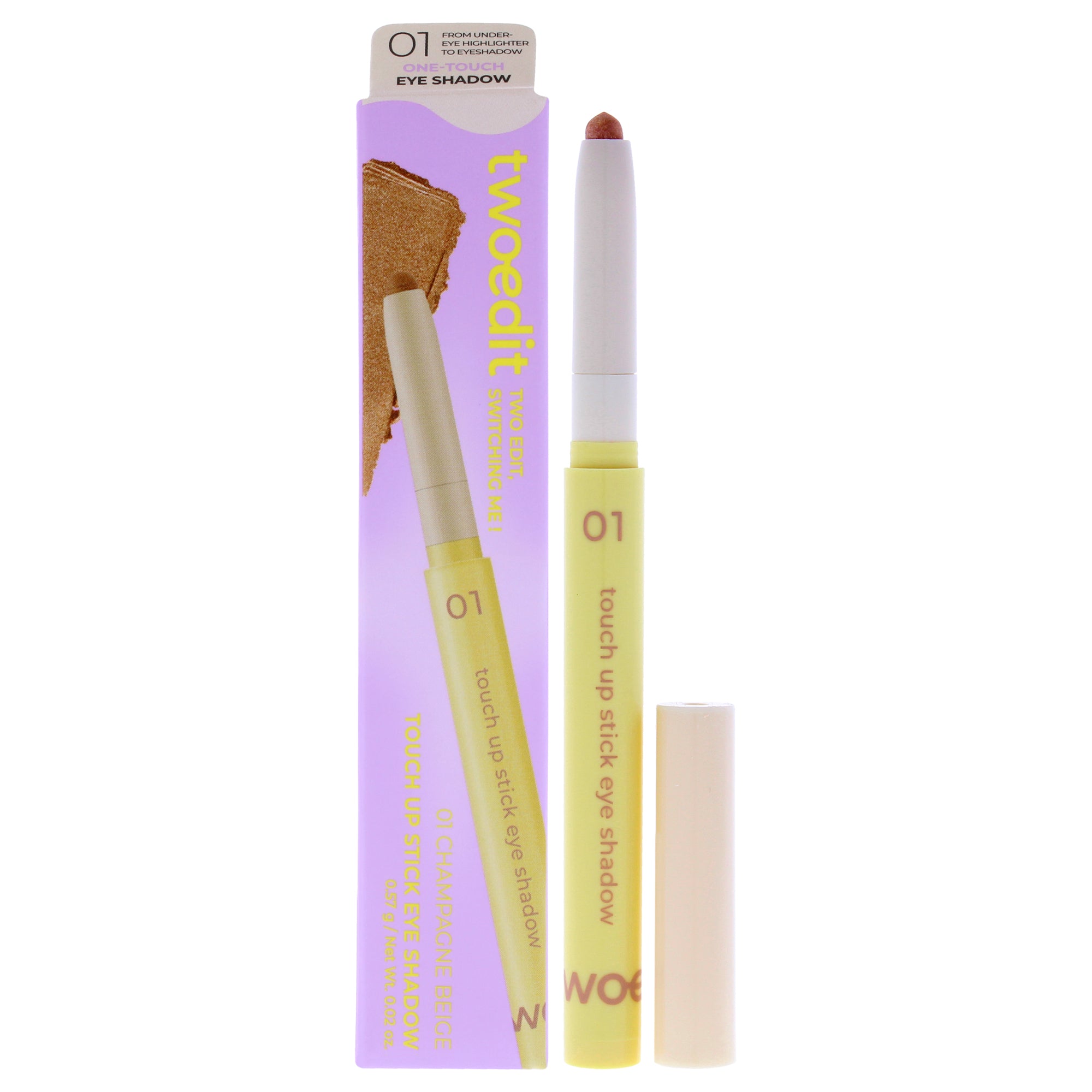 Тени для век Touch Up Stick Eye Shadow, оттенок 01 Campagne Beige, Two Edit for Women, 0,02 унции Two Edit, Small
Тени для век Touch Up Stick Eye Shadow, оттенок 01 Campagne Beige, Two Edit for Women, 0,02 унции Two Edit, Small