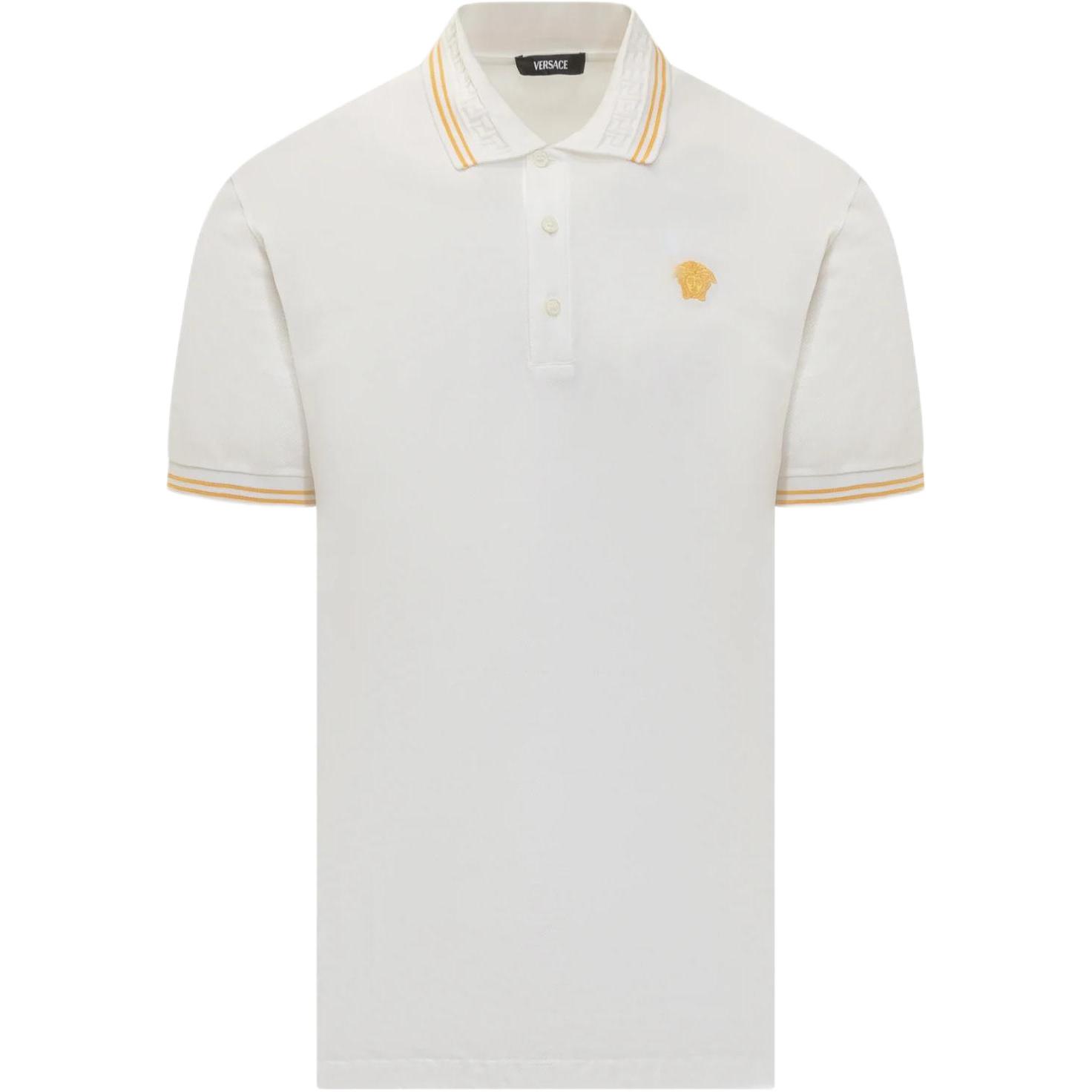 Футболка поло с коротким рукавом и вышивкой "Медуза" VERSACE, белая
Футболка поло с коротким рукавом и вышивкой "Медуза" VERSACE, белая