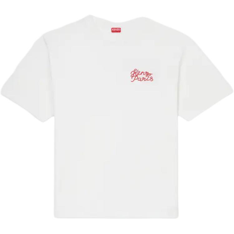 Футболка оверсайз с вышивкой в виде сердца KENZO, экрю
Футболка оверсайз с вышивкой в виде сердца KENZO, экрю