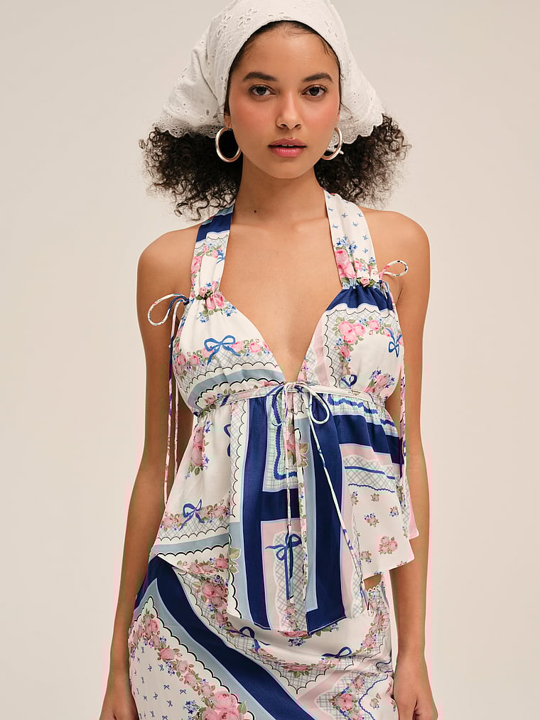 Кассандра топ For Love & Lemons, синий
Кассандра топ For Love & Lemons, синий