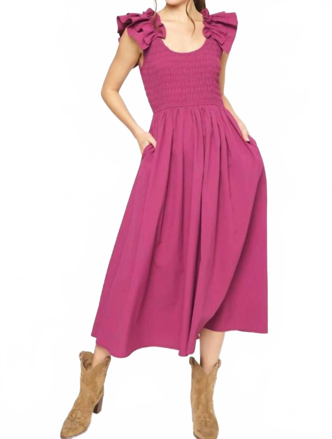 Платье Laura миди цвета мерло Entro, Merlot
Платье Laura миди цвета мерло Entro, Merlot