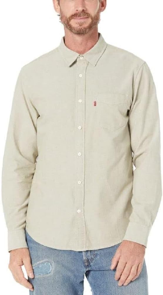 Мужская классическая рубашка Levi's с одним карманом и длинным рукавом на пуговицах, Martini Olive
Мужская классическая рубашка Levi's с одним карманом и длинным рукавом на пуговицах, Martini Olive