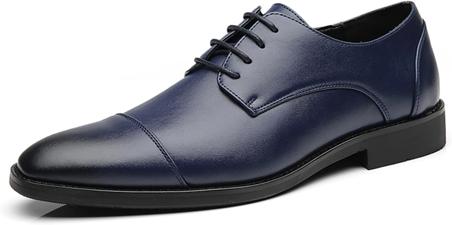 Мужские кожаные туфли с шнуровкой оксфорды, заостренный носок, низкий каблук, формальные дерби для церемоний, деловых встреч, светских мероприятий и свадеб Psieicwm, синий
Мужские кожаные туфли с шнуровкой оксфорды, заостренный носок, низкий каблук, формальные дерби для церемоний, деловых встреч, светских мероприятий и свадеб Psieicwm, синий