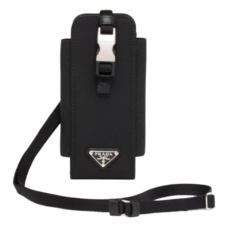 PRADA Чехол для телефона из переработанного нейлона женский черный
PRADA Чехол для телефона из переработанного нейлона женский черный