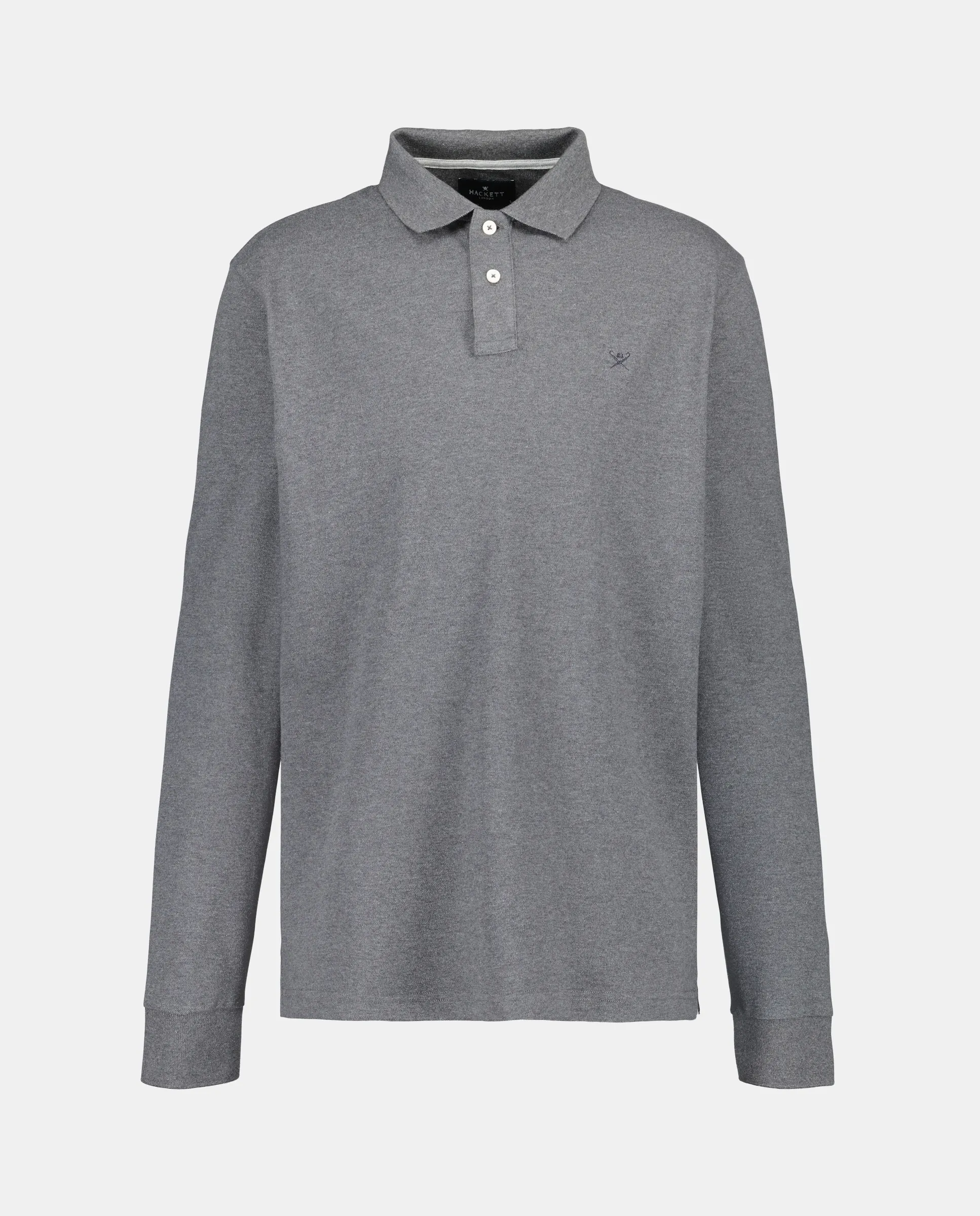 Мужская рубашка поло с длинным рукавом классического кроя с вышитым логотипом Hackett, серый
Мужская рубашка поло с длинным рукавом классического кроя с вышитым логотипом Hackett, серый