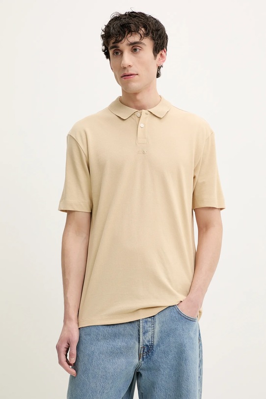Хлопковая поло Hugo, бежевый
Хлопковая поло Hugo, бежевый