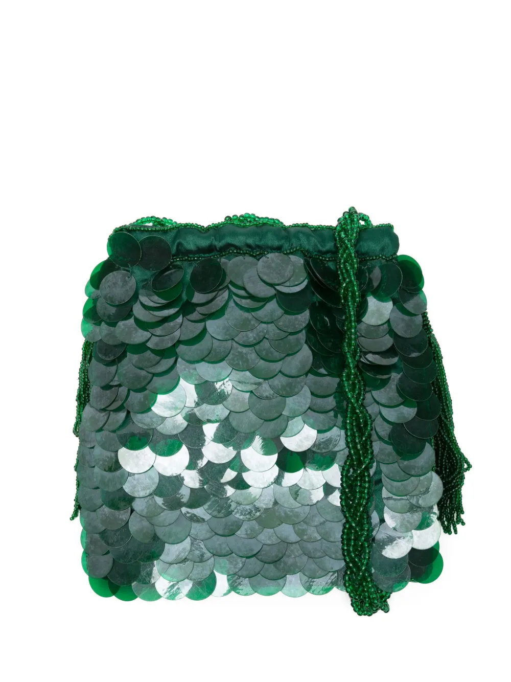 Сумка на плечо, украшенная пайетками и бисером P.A.R.O.S.H., зеленый
Сумка на плечо, украшенная пайетками и бисером P.A.R.O.S.H., зеленый
