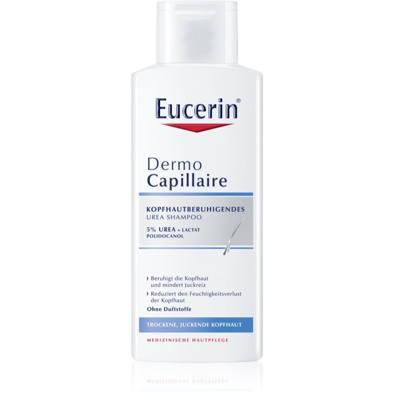Шампунь Eucerin DermoCapillaire для сухой и зудящей кожи головы 250 мл
Шампунь Eucerin DermoCapillaire для сухой и зудящей кожи головы 250 мл