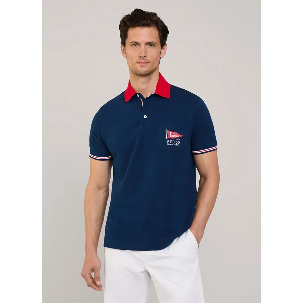 Поло с коротким рукавом Façonnable Print On Pkt, синий
Поло с коротким рукавом Façonnable Print On Pkt, синий