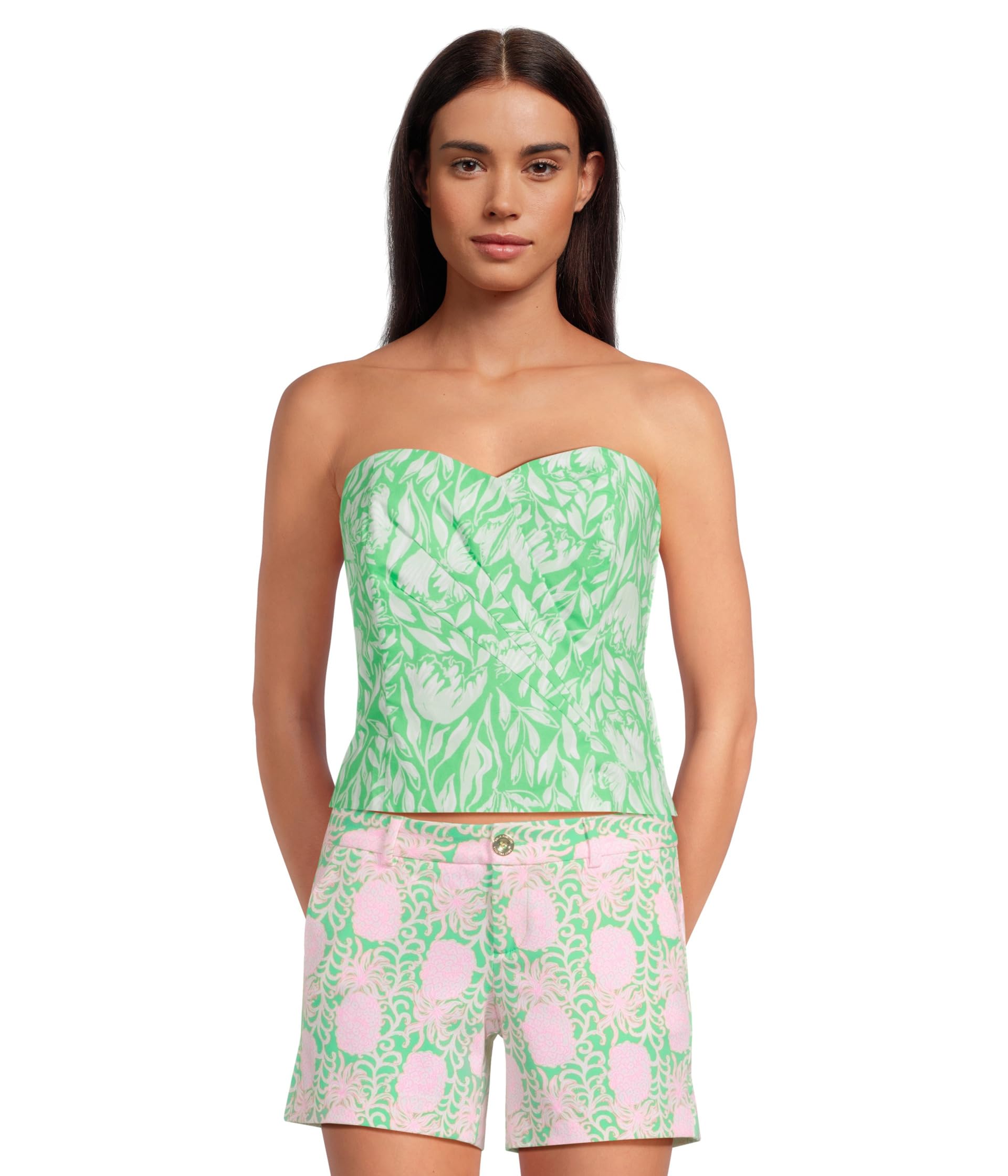 Топ Lilly Pulitzer Kylo Strapless Stretch Bustier Top, цвет Fauna Green Tulip To Tango
Топ Lilly Pulitzer Kylo Strapless Stretch Bustier Top, цвет Fauna Green Tulip To Tango