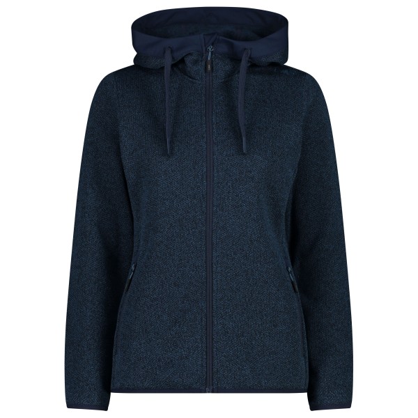 Женская жаккардовая трикотажная куртка с фиксированным капюшоном - флисовая куртка Cmp, черный 
Женская жаккардовая трикотажная куртка с фиксированным капюшоном - флисовая куртка Cmp, черный