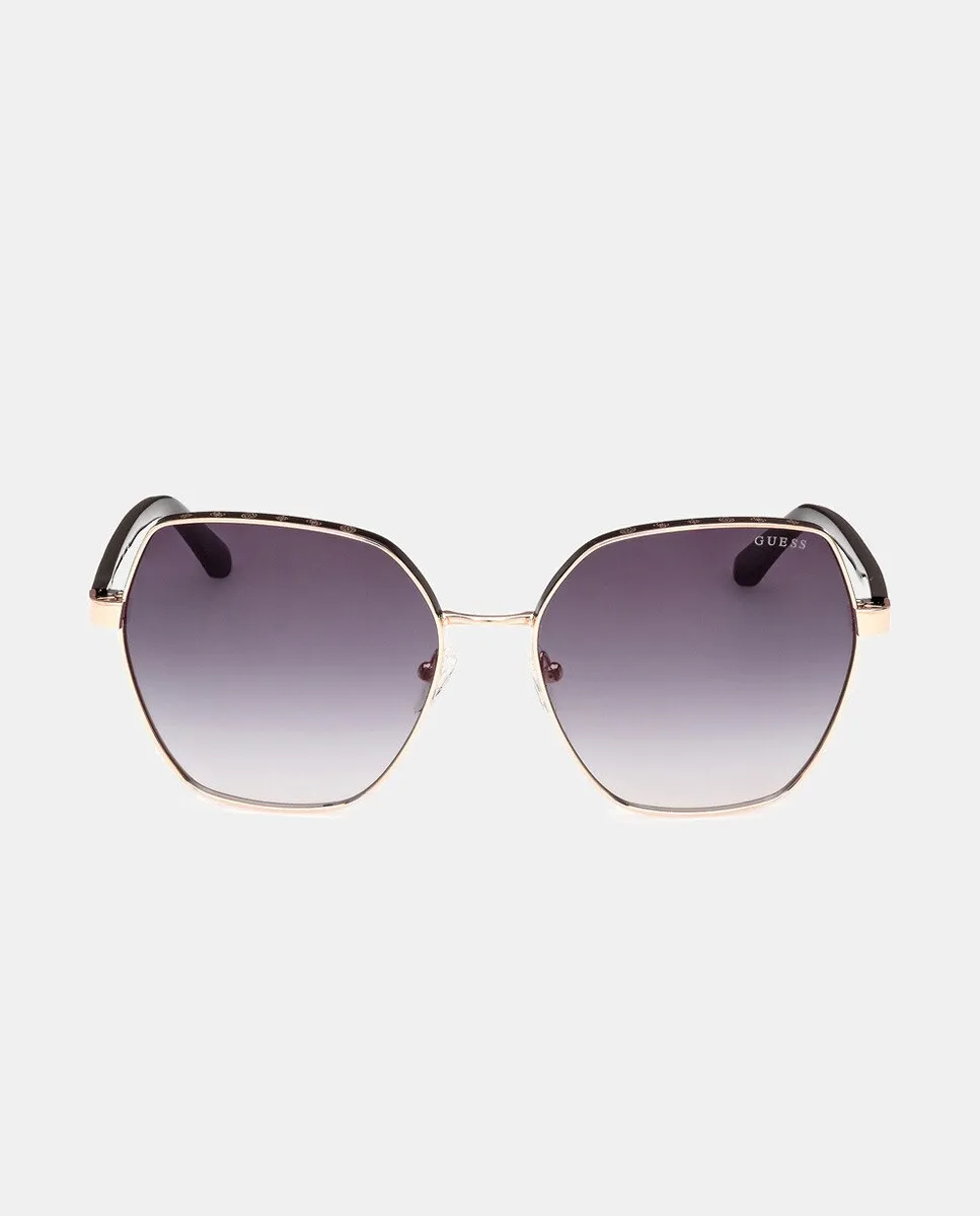 Металлические солнцезащитные очки с геометрическим рисунком Guess, черный
Металлические солнцезащитные очки с геометрическим рисунком Guess, черный