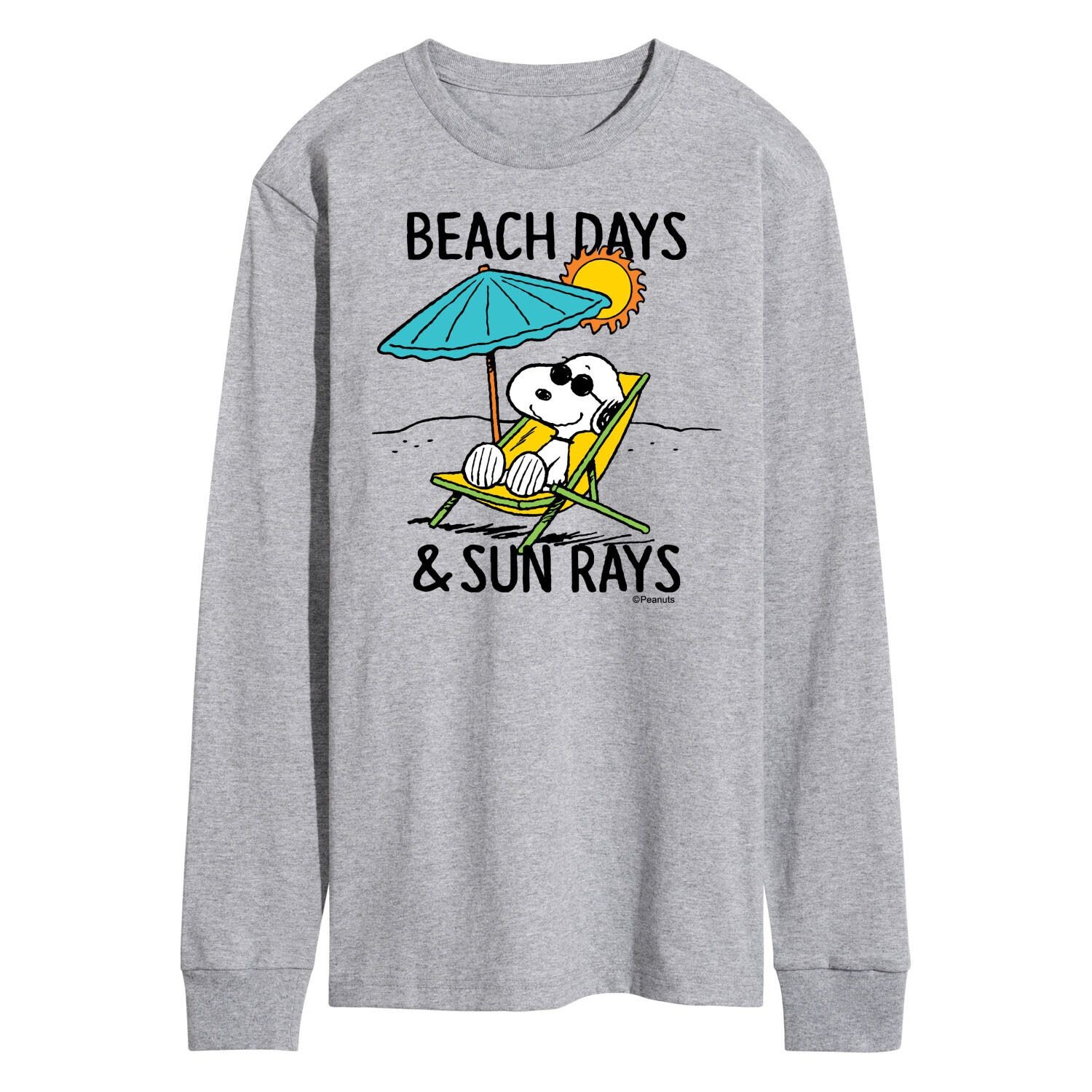Мужская футболка с длинными рукавами и рисунком Peanuts Beach Days Licensed Character
Мужская футболка с длинными рукавами и рисунком Peanuts Beach Days Licensed Character