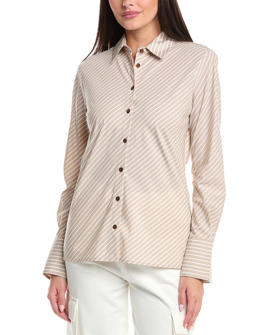 Rag & bone Sylvia Полосатая Поплиновая Блузка, коричневый
Rag & bone Sylvia Полосатая Поплиновая Блузка, коричневый